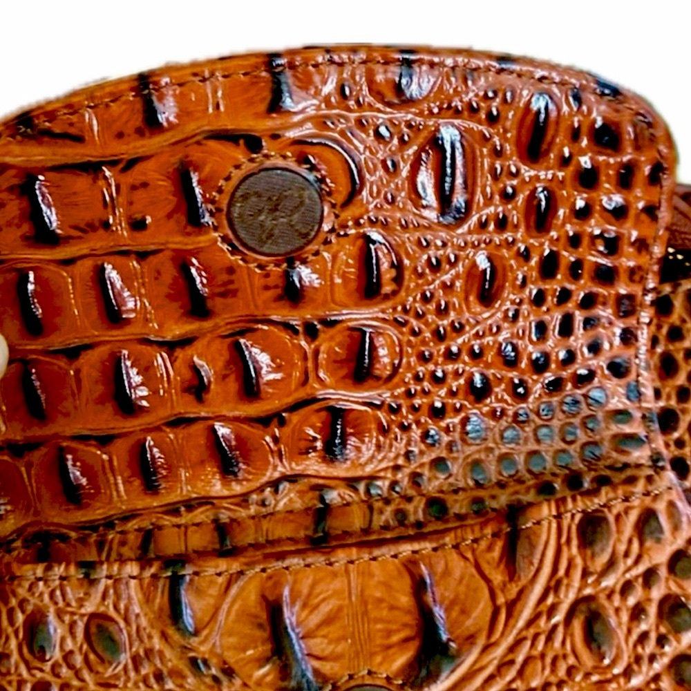 Rioni Leather Croc Embossed Crossbody (Dustbag Included) - Picture 9 of 11